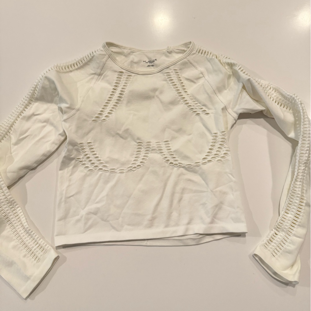 Urban Outfitters White Ribbed Crop Top